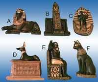 Figuren aus dem Land der Pharaonen und Götter